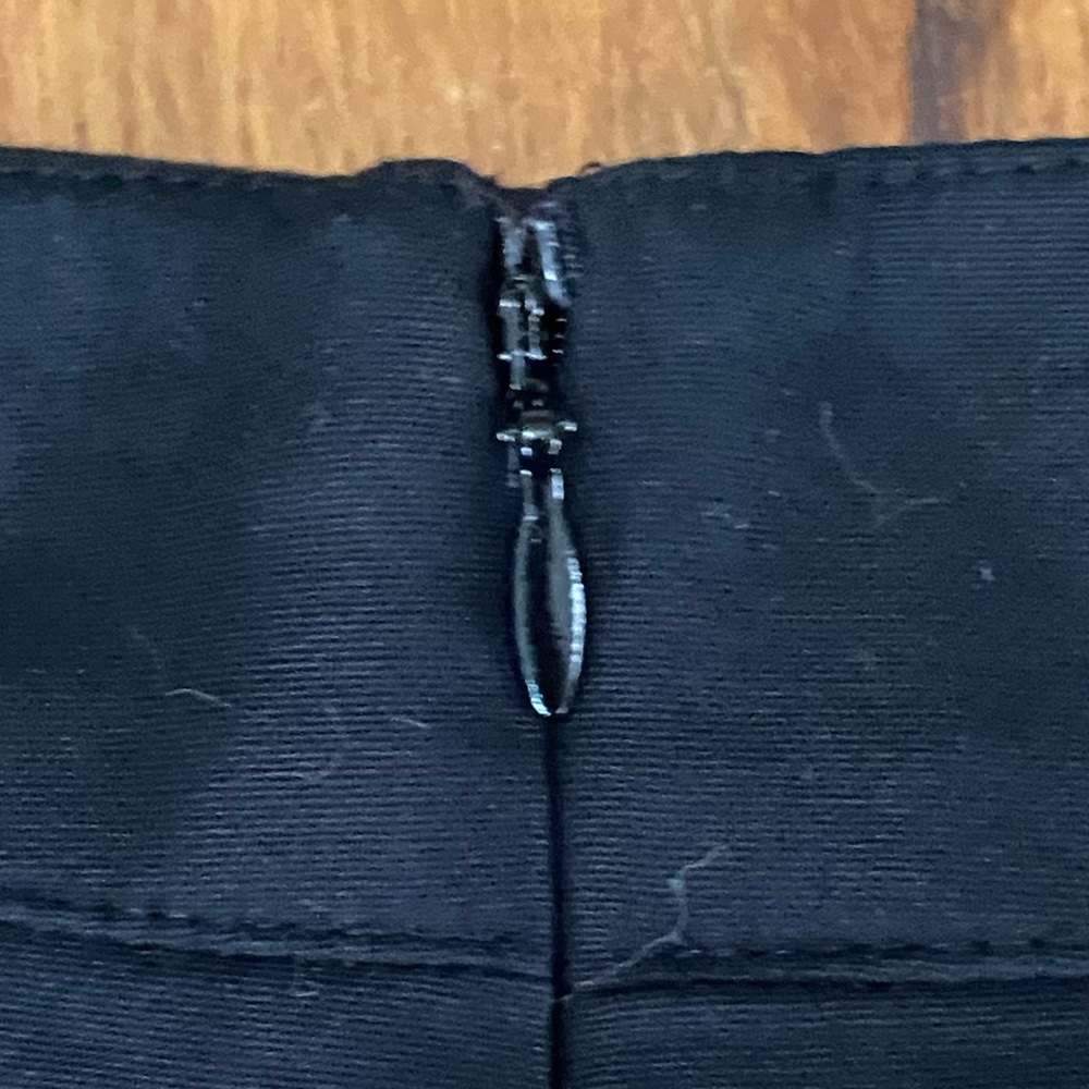 Merona Classic Black Lined Stretch Cotton Pencil Skirt, Great Wardrobe Basic, 8 - Picture 6 of 10